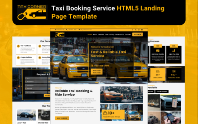 TaxiCorner - Plantilla de página de destino HTML5 para servicio de reserva de taxis