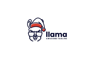 Лама талісман мультфільм логотип