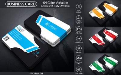 Professional Business Card Design Template V3