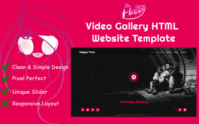 Happy Time - HTML-Website-Vorlage für Videogalerie