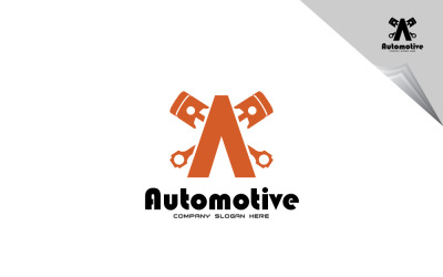 Modèle de logo de motif automatique minimal