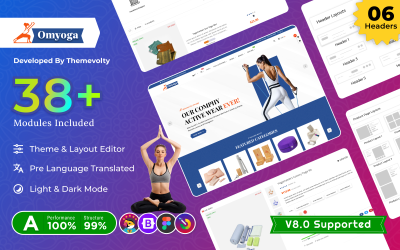 Om Yoga - Spa, Cosmatics Prestashop 8.0 Premium адаптивна тема