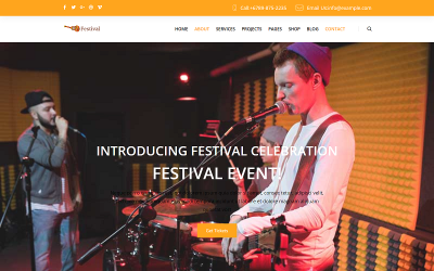 Parc d&amp;#39;événements de festival, modèle HTML de cirque