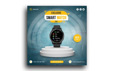 Postagem do Instagram de venda de relógio inteligente