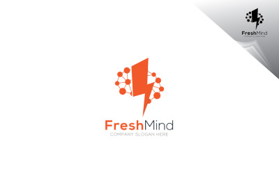 Sjabloon voor moderne frisse geest-logo