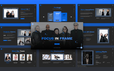 Focus In Frame Photography Шаблон Powerpoint