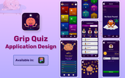 Grip Quiz - Mobile Application Figma Kit
