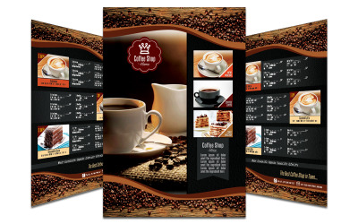 Modelo de Folheto de Menu de Café #2