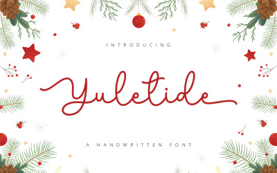Yuletide - Carattere scritto a mano