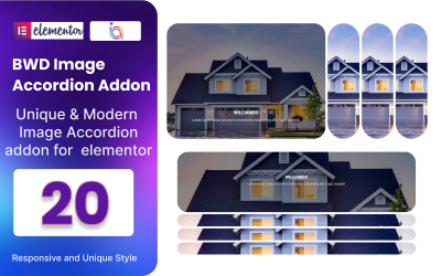 Bild Dragspel WordPress-plugin för Elementor