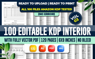 Mega Editable KDP Interior Bundle Vol 03