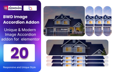 Плагін Image Accordion WordPress для Elementor