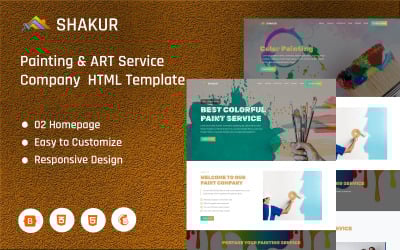 Shakur - Resim ve Sanat Hizmetleri Şirketi Açılış Sayfası Şablonu