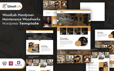 WoodLab Handyman Maintenance Woodworks Wordpress Theme