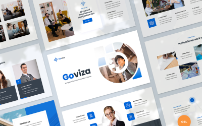 Google Slides-Vorlage für die Präsentation des Einwanderungsberatungsdienstes