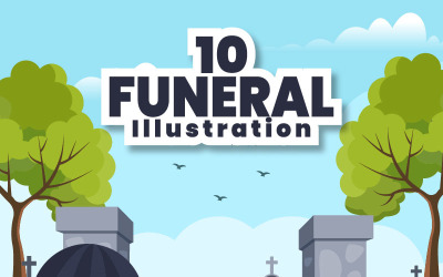 10 temetési szertartás illusztráció