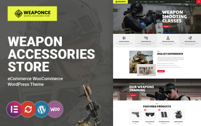 Silah - Silah Eğitimi, Atıcılık Kulübü ve Silah Mağazası WooCommerce Teması