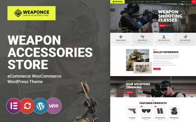 Weaponce – навчання стрільбі, стрілецький клуб і тема WooCommerce для зброї