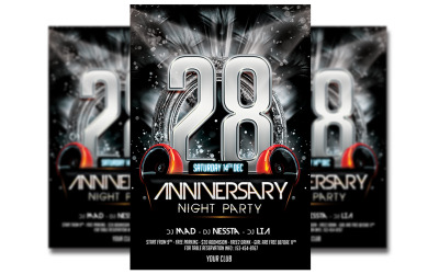 Anniversary Party Flyer Mall #2