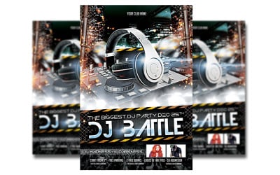 DJ-Battle-Party-Flyer-Vorlage Nr. 3