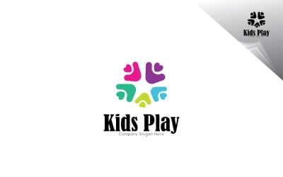 Modelo de Logotipo de Brinquedo Infantil Colorido
