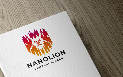 Professionell Nano Lion-logotyp