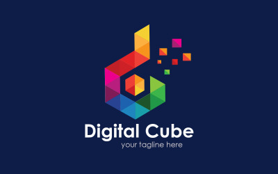Branding Digital Logo template - Letter D