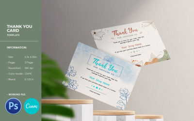 Business Thank You Card Template
