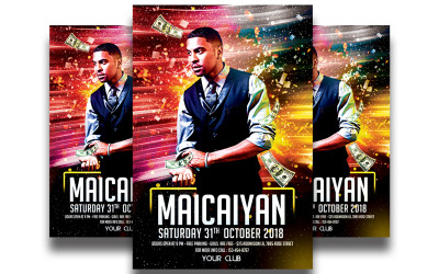 Modèle d&amp;#39;affiche de soirée Dj invité n ° 11
