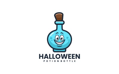 Potion Cartoon Logo Style