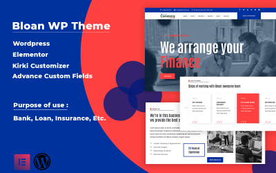 Bloan - Půjčka a finance téma WordPress