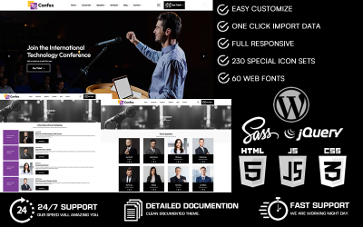 Confex – Esemény és konferencia WordPress téma