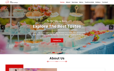 Flavvora - Catering-Service HTML5-Landingpage-Vorlage