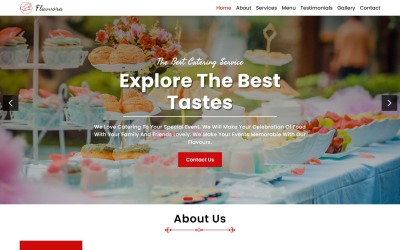 Flavvora - Yemek Hizmeti HTML5 Açılış Sayfası Şablonu