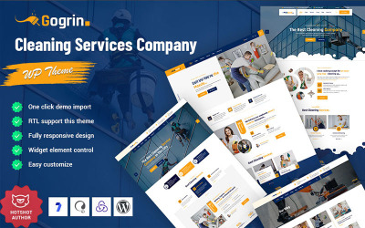 Gogrin - Motyw WordPress na temat usługi sprzątania