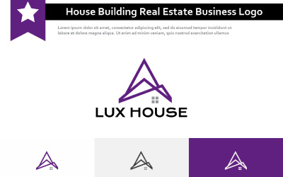 Logo aziendale di investimento immobiliare per la costruzione della casa della casa