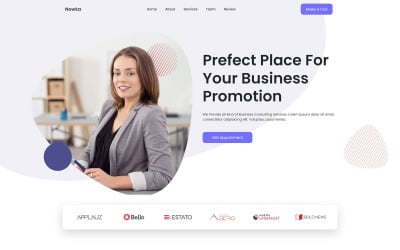 Nowka - Business Consulting Szablon Landing Page
