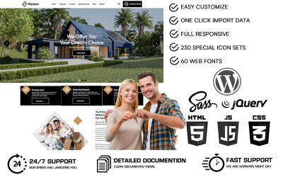 Realen - WordPress-Theme für Immobilien und Hypotheken