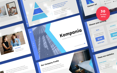 Firmenprofil PowerPoint-Vorlagenpräsentation