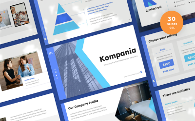 公司简介谷歌幻灯片模板演示