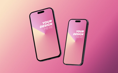 Modèle de maquette PSD pour iPhone 14 Pro 6