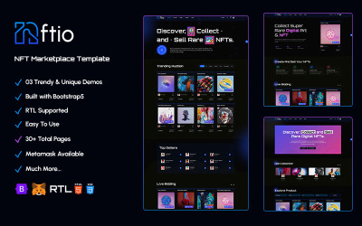 Nftio - NFT Marketplace Template