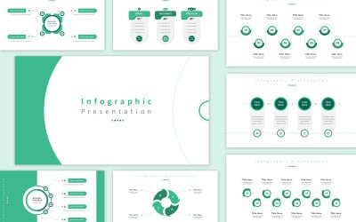 Plantilla de presentación de PowerPoint empresarial infográfica