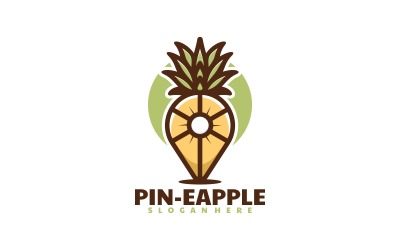Przypnij proste logo ananasa