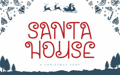 Santa House - Kerstlettertype