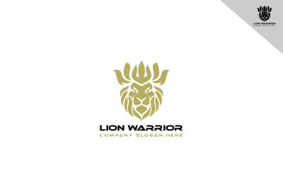 Sjabloon voor modern Lion Warrior-logo