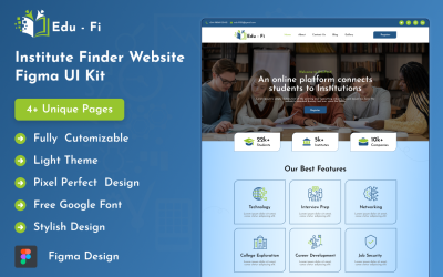 Edu-Fi - Institute Finder Website Figma Kit