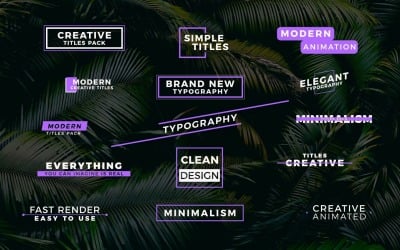 15 Simple Titles - Corporate Motion Graphic Templates