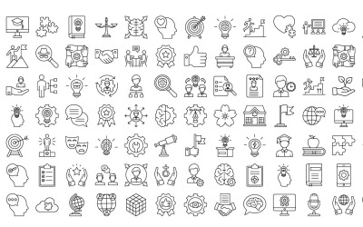 Skill Management bold vector Icons | AI | EPS | SVG