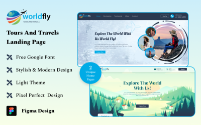 Travel Agency - Landing Page Design Figma Kit